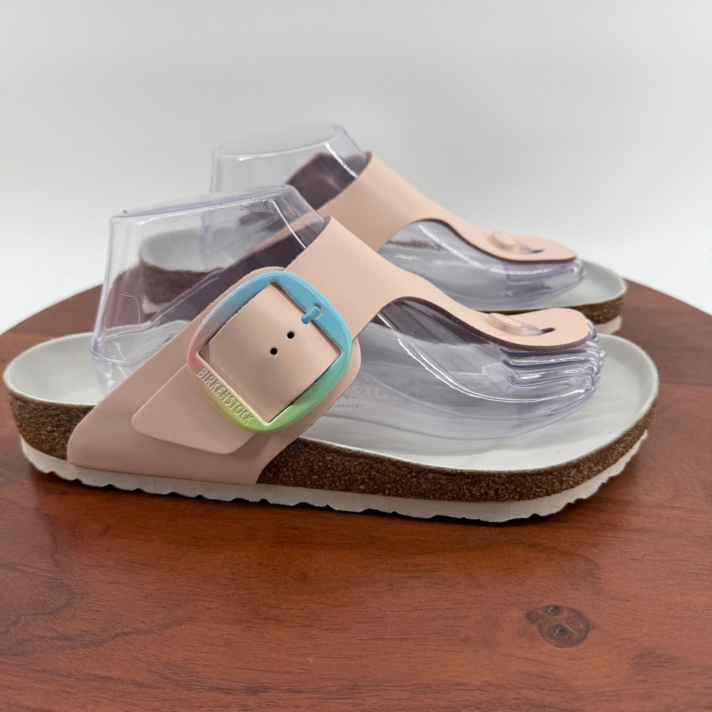 Birkenstock Gizeh Leather Big Buckle Light Rose/Pink Iridescent Ombre EU 41/L 10